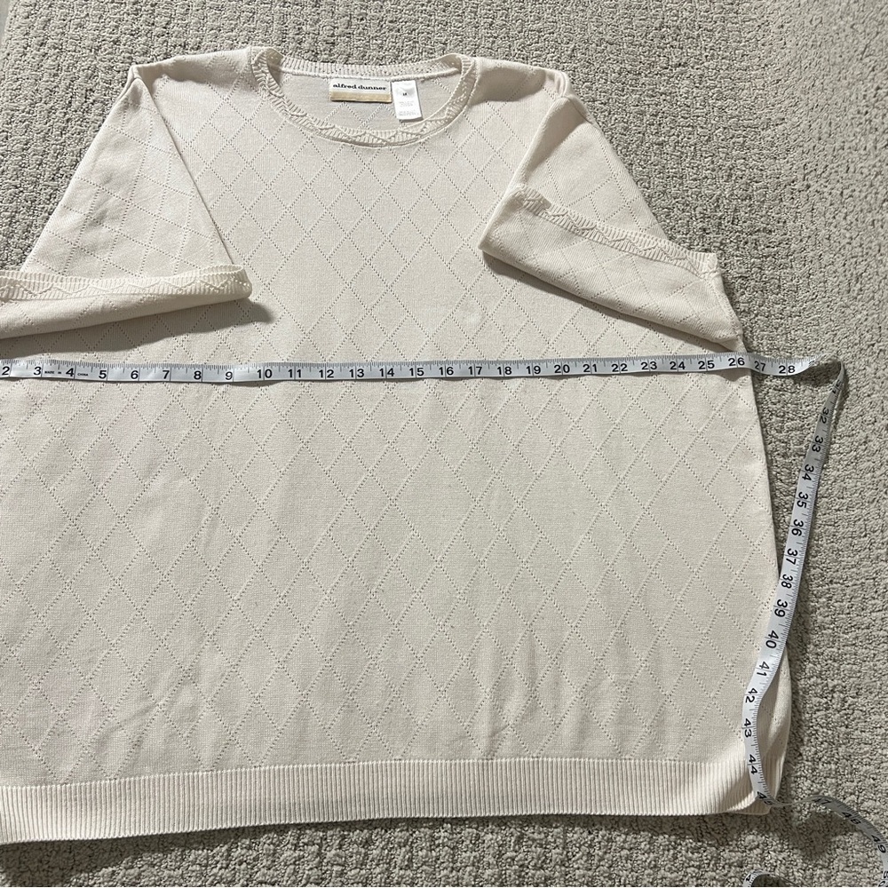 Alfred Dunner Cream Blouse - Picture 6 of 8